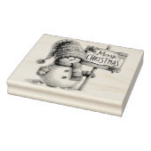 雪だるまメリークリスマス ラバースタンプ (スタンプ)