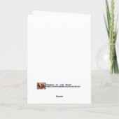 雪だるまメリークリスマス – 夫 シーズンカード (裏面)