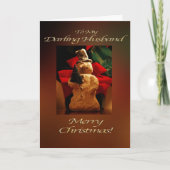 雪だるまメリークリスマス – 夫 シーズンカード (正面)