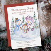 雪だるまメリーズニューホームフォーホリデーズムービング 案内状