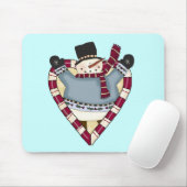 雪だるまラブTシャツとギフト マウスパッド (マウス)