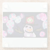 雪だるまラヴィ ガラスコースター (裏面)