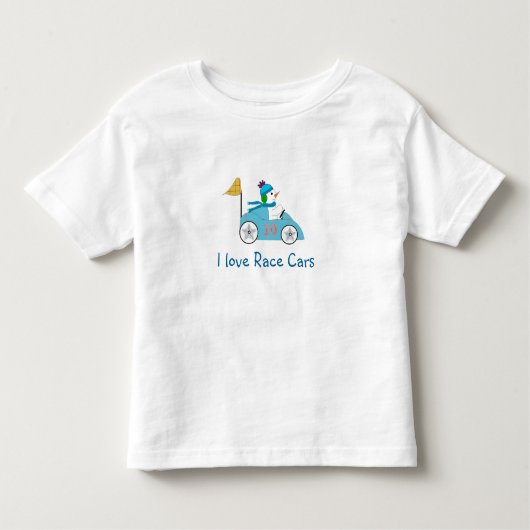 雪だるまレースカー トドラーTシャツ (正面)