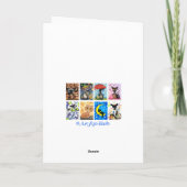 雪だるまワイルドライフバーズホリデーバイビハレ シーズンカード (裏面)