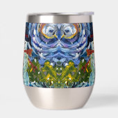 雪だるまワインタンブラー (左面)