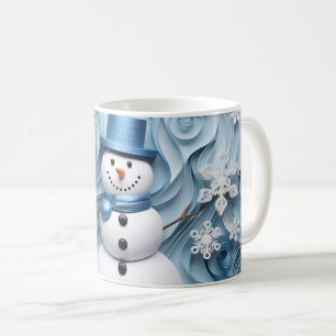 雪だるまワンダーランドクリスマスホリデーマグ コーヒーマグカップ