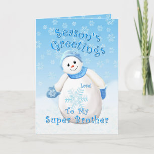 雪だるまワンダーランドforブラザークリスマスカード シーズンカード