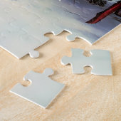 雪だるまヴィンテージクリスマス ジグソーパズル (側面)