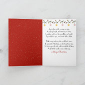 雪だるま付きクリスマスメールボックスの名前をカスタムする シーズンカード (内部)