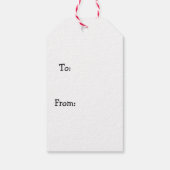 雪だるま付きツリーギフトラベル ギフトタグ (裏面)