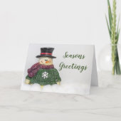 雪だるま休日 シーズンカード (正面)