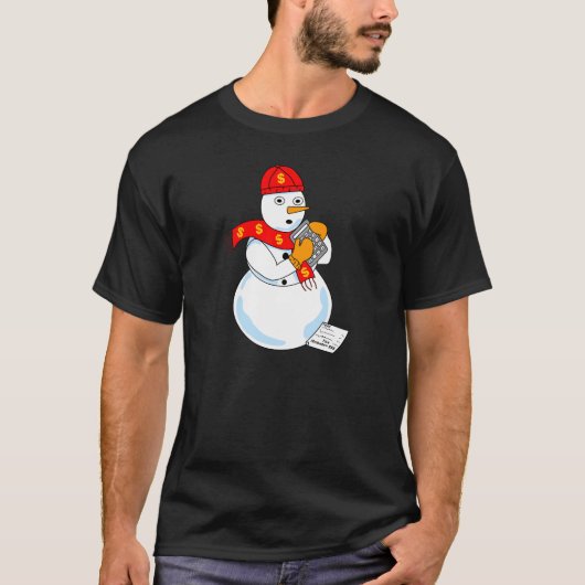 雪だるま会計 Tシャツ (正面)