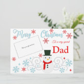 雪だるま伝統的クリスマスギフトカードホルダー カード (スタンド正面)