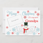 雪だるま伝統的グランドパギフトカードホルダー カード (正面)