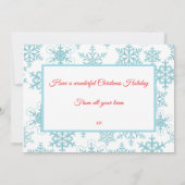 雪だるま伝統的ボスギフトカードホルダー カード (裏面)