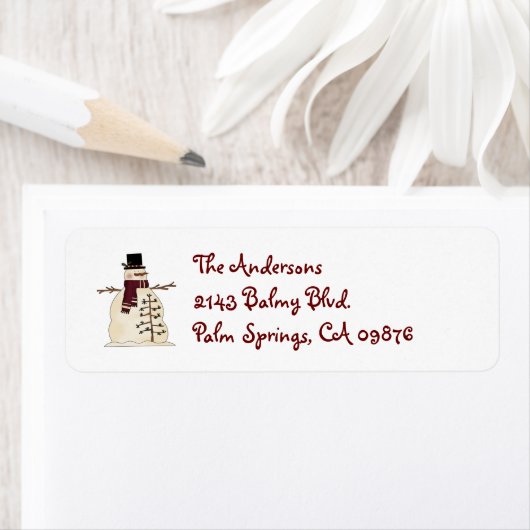 雪だるま住所 シール (インサイチュ)