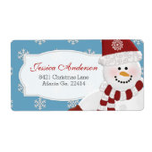 雪だるま住所 シール (正面)