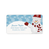 雪だるま住所 シール (正面)