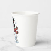 雪だるま保持抹茶ドリンククリスマス 紙コップ (左)