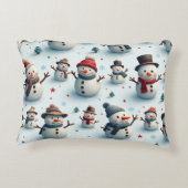 雪だるま写真枕 アクセントクッション (裏面)