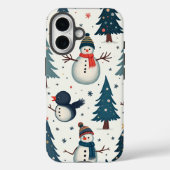 雪だるま冬のiPhoneケース Case-Mate iPhoneケース (裏面)
