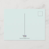 雪だるま冬シーズンポストカード ポストカード (裏面)