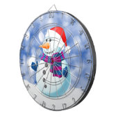 雪だるま冬メリークリスマス雪 ダーツボード (正面右)