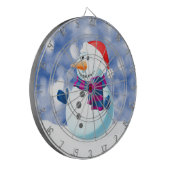 雪だるま冬メリークリスマス雪 ダーツボード (正面左)