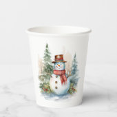 雪だるま冬林 紙コップ (裏面)