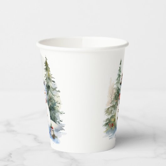 雪だるま冬林 紙コップ (左)