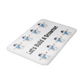 雪だるま冬用バスルームのマット バスマット (アングル)