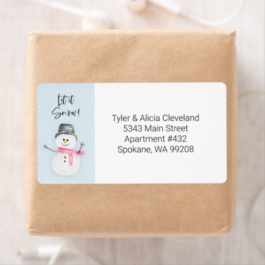 雪だるま出荷ラベル ラベル (インサイチュ)