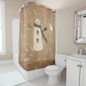 雪だるま初期のシャワーカーテン シャワーカーテン (インサイチュ)