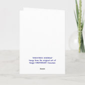 雪だるま動物空白のクリスマスグリーティングカード 招待状 (裏面)