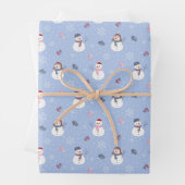 雪だるま包装紙 ラッピングペーパーシート (インサイチュ)