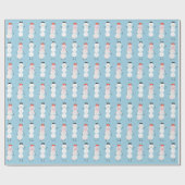 雪だるま包装紙 ラッピングペーパー (フラット)