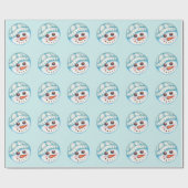 雪だるま包装紙 ラッピングペーパー (フラット)