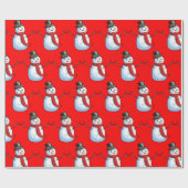 雪だるま包装紙 ラッピングペーパー (フラット)