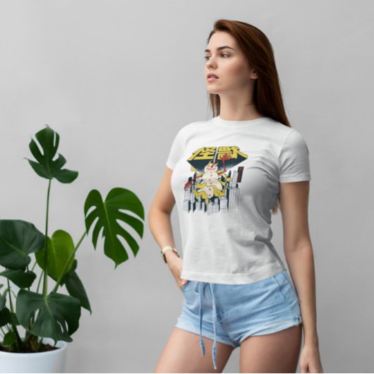 雪だるま化日本の物 Tシャツ