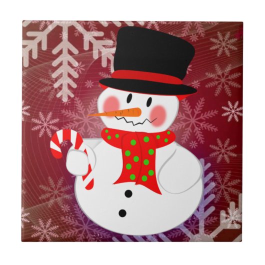 雪だるま及びCandycane タイル (正面)