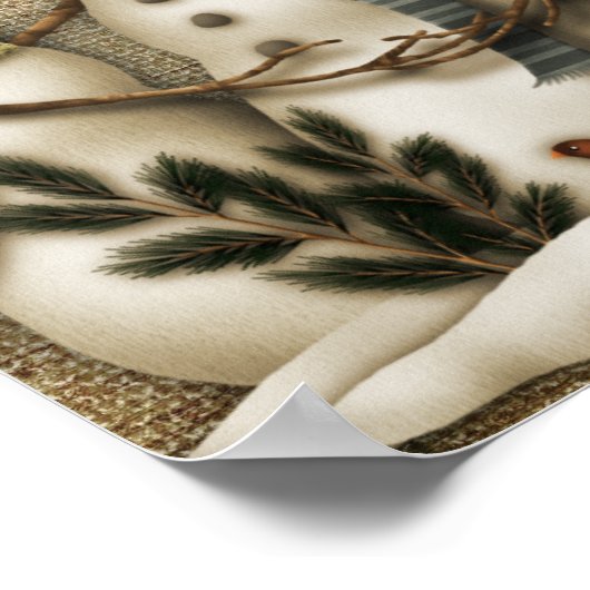 雪だるま友 ポスター (角)