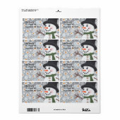 雪だるま吹雪、Smiths123メープルRd.Anywh.. ラベル (フルシート)