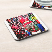 雪だるま喜び コースター (左側)