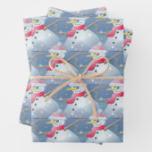 雪だるま型 ラッピングペーパーシート (インサイチュ)