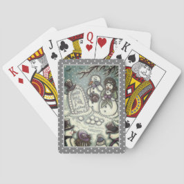 雪だるま墓地，彼の前に溶け，喪主，会葬者 トランプ