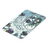 雪だるま墓地，彼の前に溶け，喪主，会葬者 マグネット (左側)