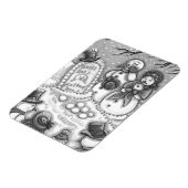 雪だるま墓地，彼の前に溶け，喪主，会葬者 マグネット (左側)