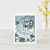 雪だるま墓地、彼の時間前に溶け空白のた カード (黄色い花)