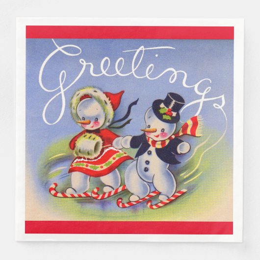 雪だるま夫妻からのクリスマス挨拶 (正面)