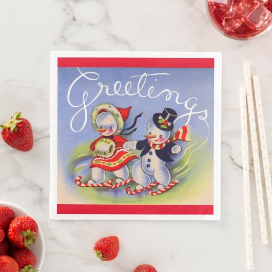 雪だるま夫妻からのクリスマス挨拶 (インサイチュ)